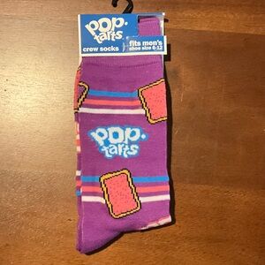 Pop Tart Purple Crew Socks, NWT